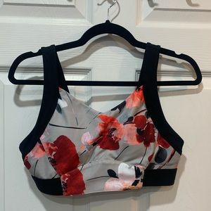 Floral Medium Impact Sports Bra